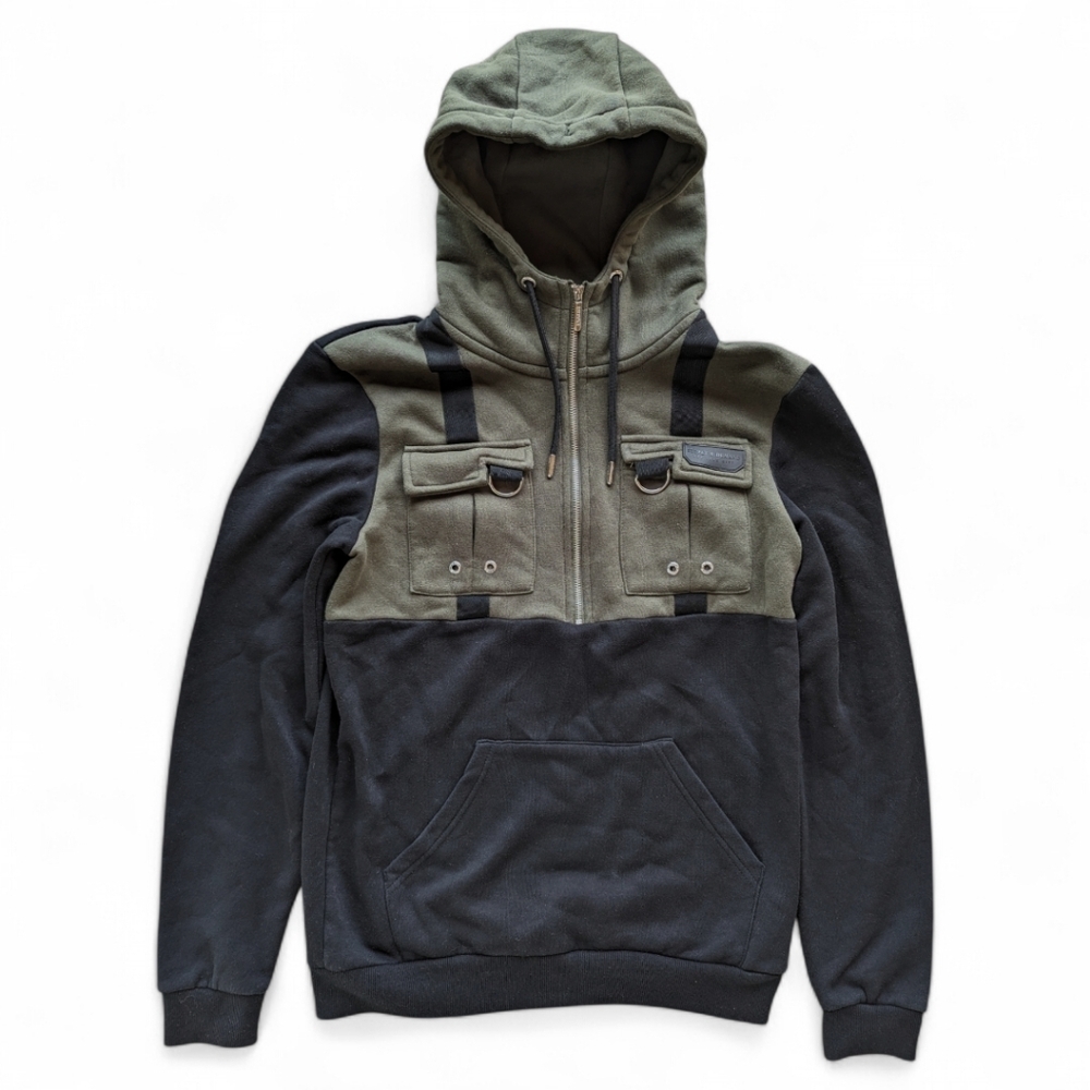 Supply & Demand 90s Skater Cargo Hoodie‎ Quarter Zip Men's Sz S